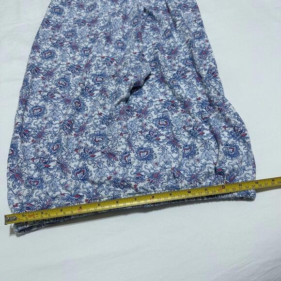 Lauren Ralph Lauren S Small PJ Pajama Set Long Sleeve Top / Pants Blue Pattern - Picture 5 of 11